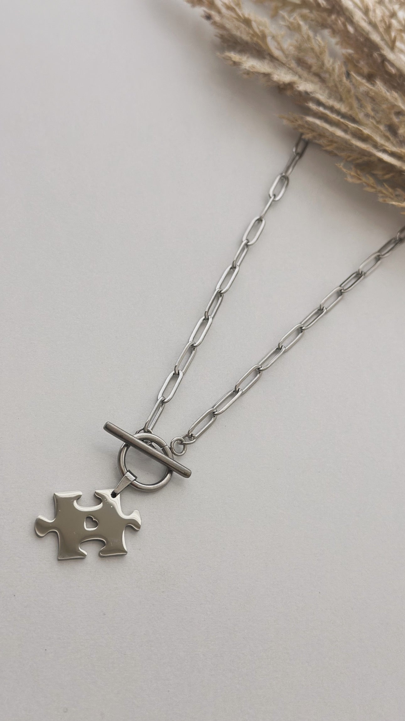 Autism Puzzle Choker Necklace