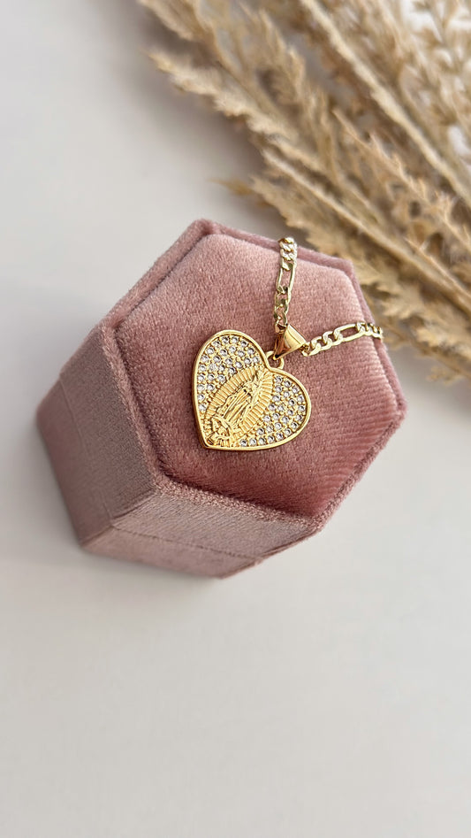 Guadalupe Heart Necklace