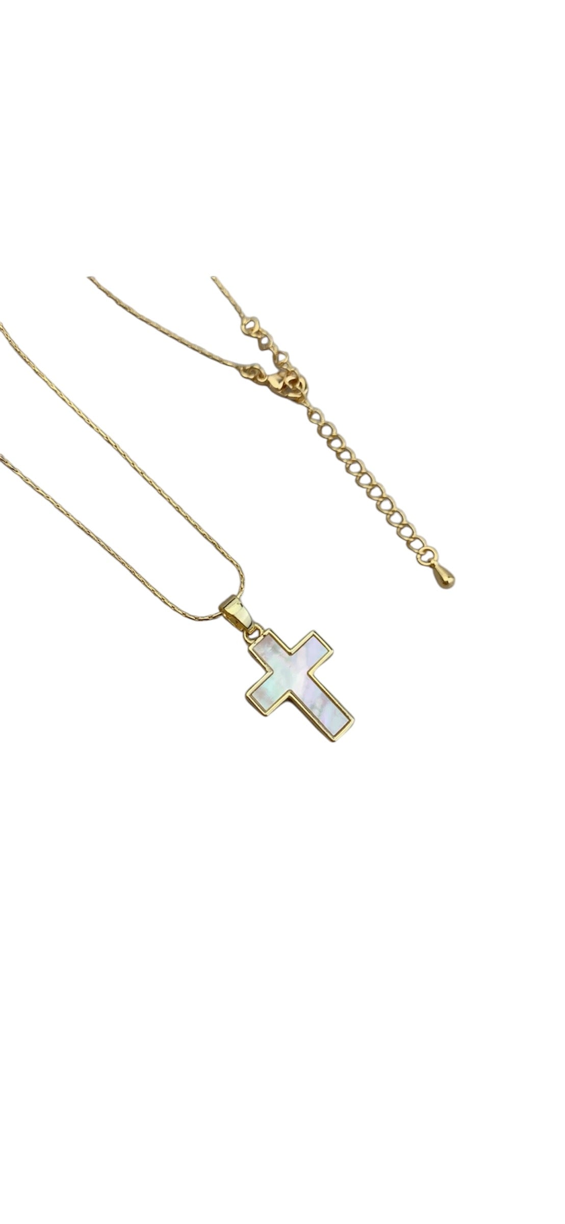 Dainty Cross Shell Necklace