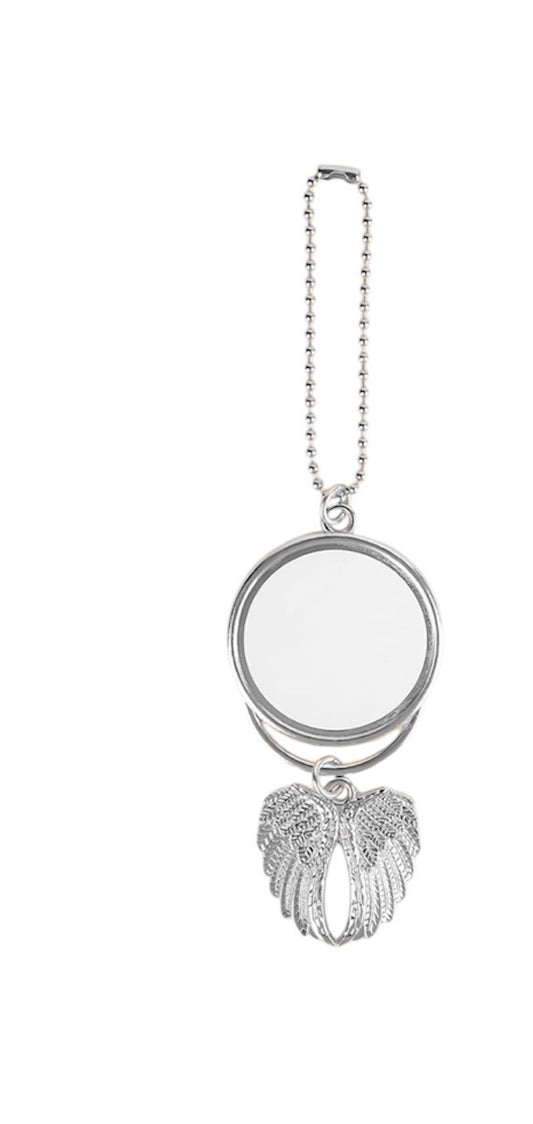 Personalized Car Wing Charm Rear View Mirror