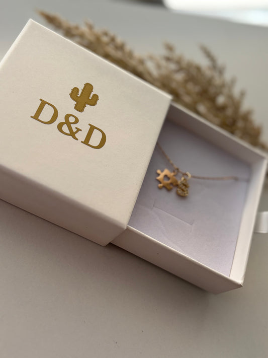 Dainty Puzzle Initial Necklace