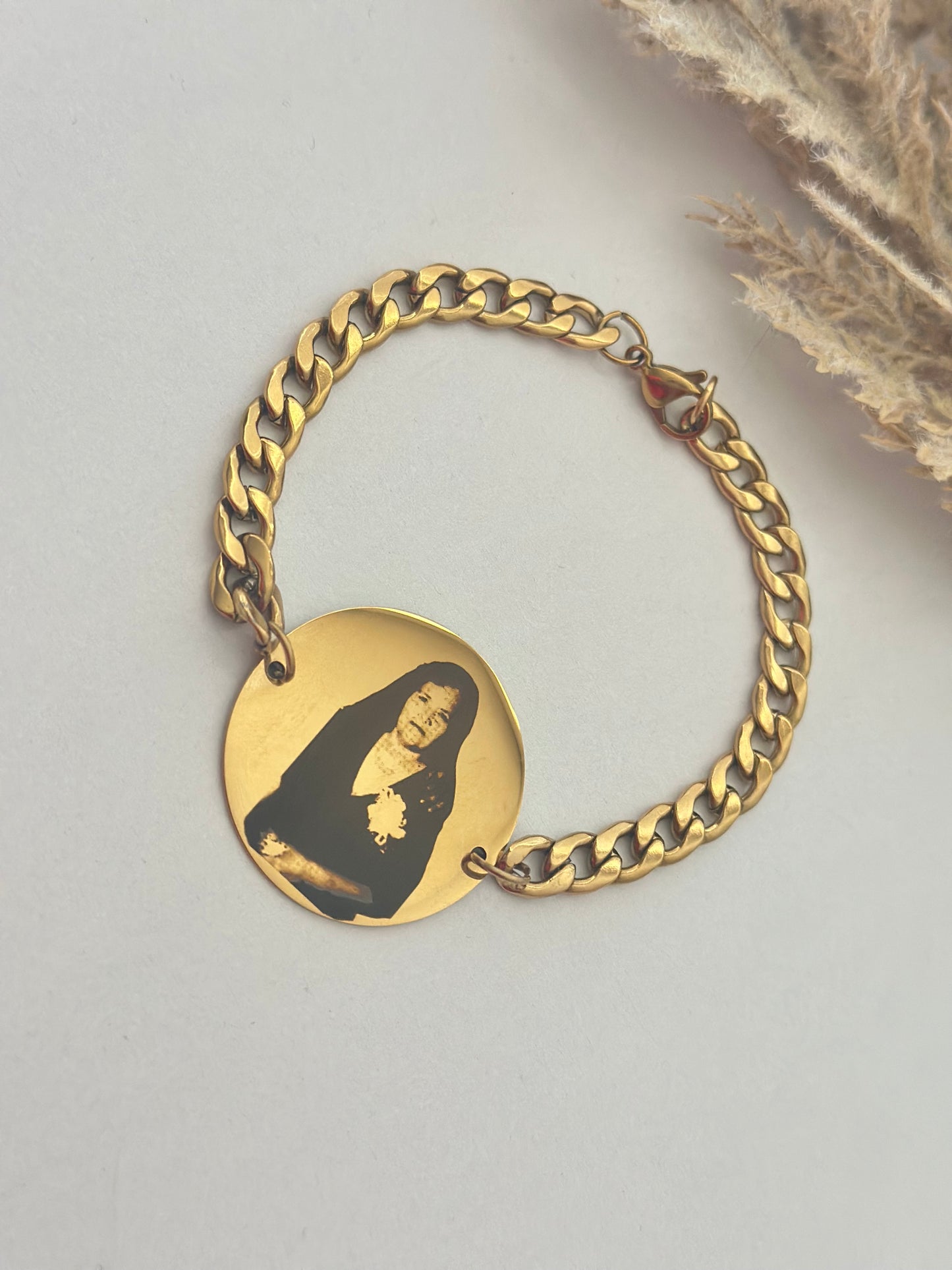 Personalized Round Figaro Bracelet