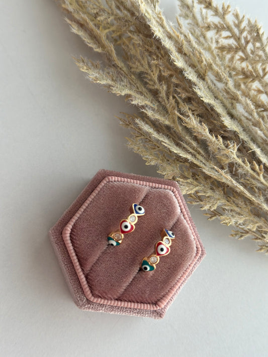 Ojito Heart Mini Hoop