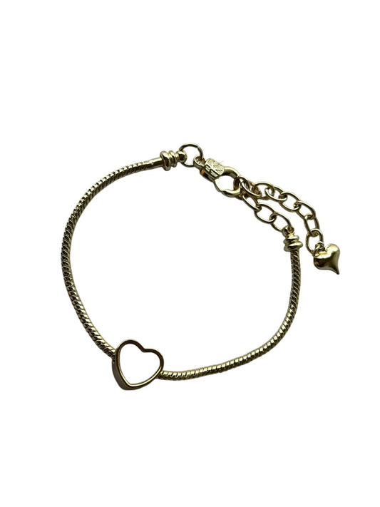 Personalized Heart Charm Bracelet