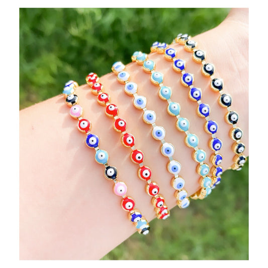 Adjustable Evil Eye Bracelet