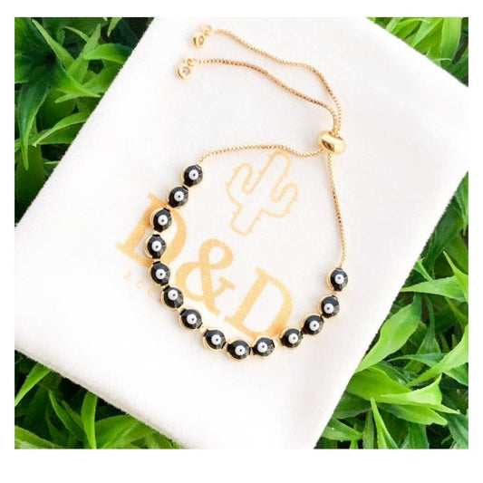 Adjustable Evil Eye Bracelet