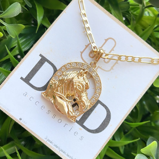 J Horse Shoe Necklace