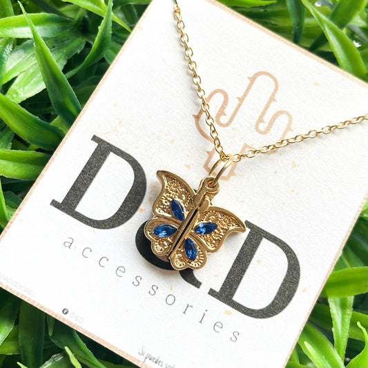 Personalized Butterfly Locket