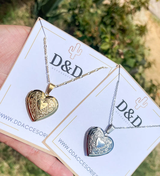 Lily Heart Locket