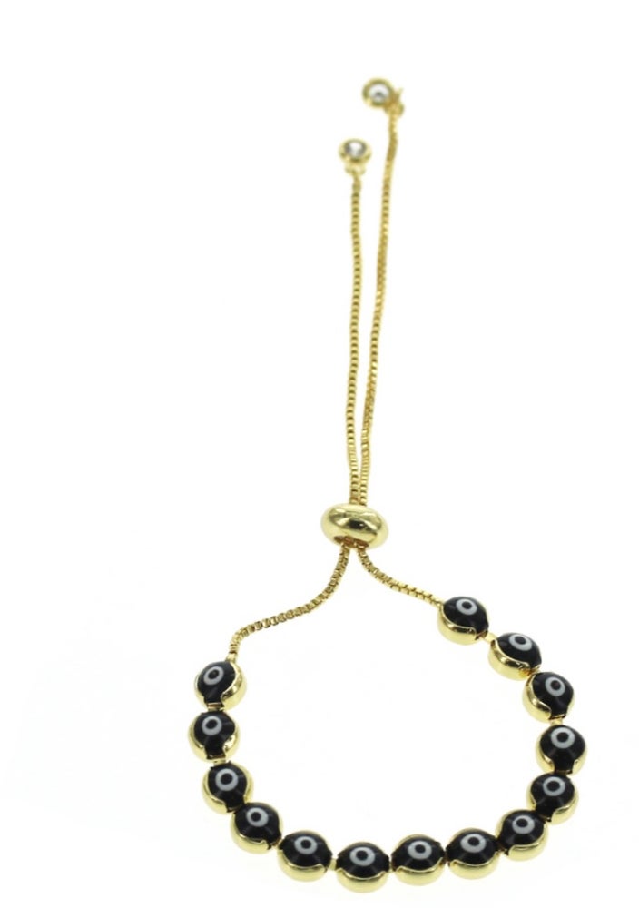 Adjustable Evil Eye Bracelet
