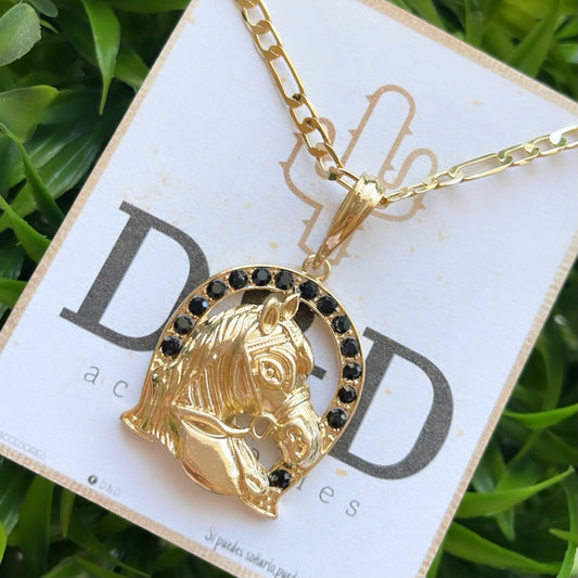 J Horse Shoe Necklace