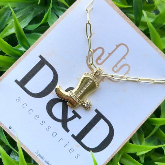 Boot Necklace