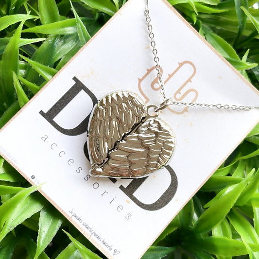 Personalized Heart Angel Locket