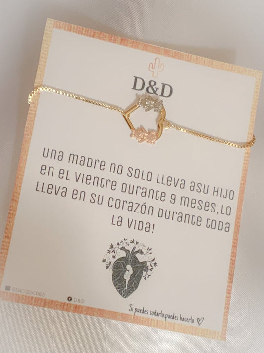 Boy/Girl Heart Adjustable Bracelet