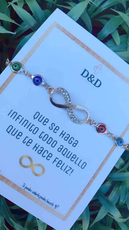 Infinity evil eye bracelet✨