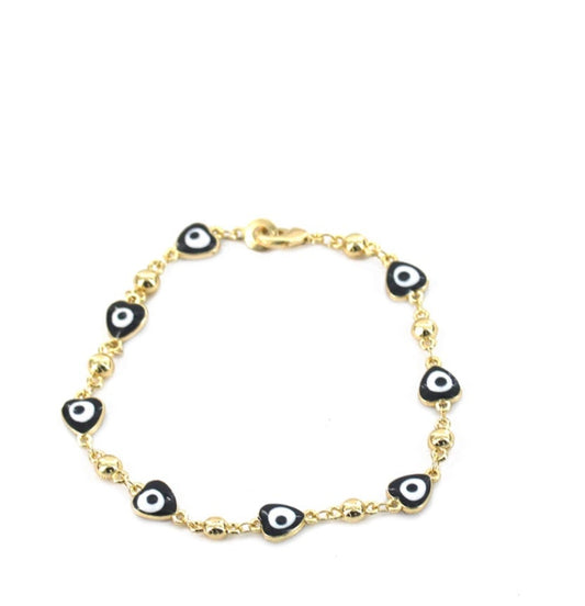 Evil eye hearts Black