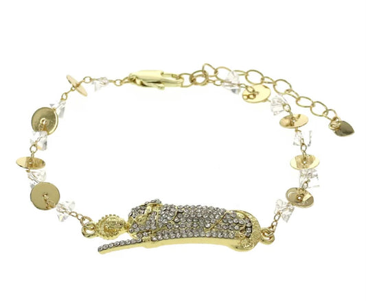 San Judas Cz White Bracelet