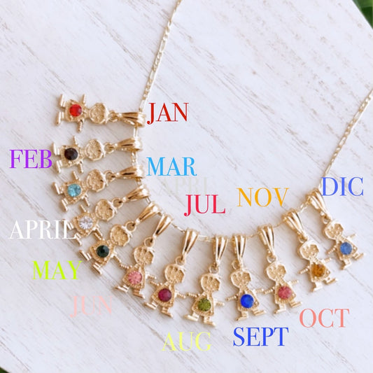 Birthstone 1 Boy Necklace