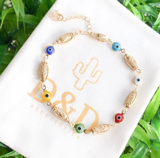Guadalupe Evil eye Bracelet