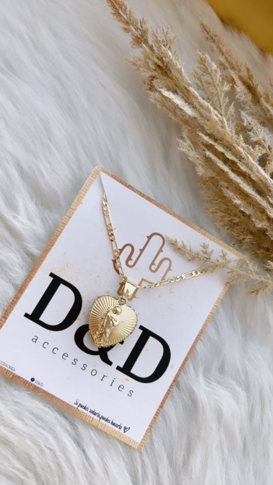 San Judas Stone 2 Side Necklace