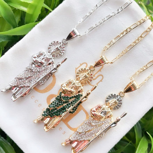 SanJudas Necklace cz stones