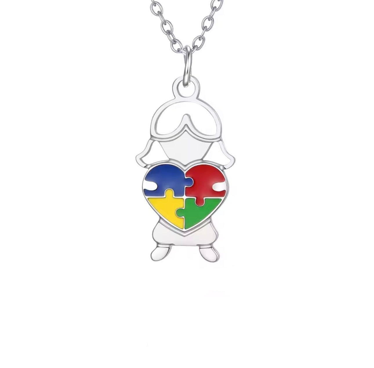 Autism Love Heart Necklace