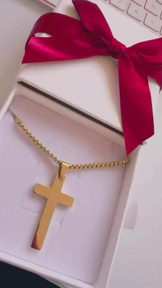 D&J Personalized Cross Necklace