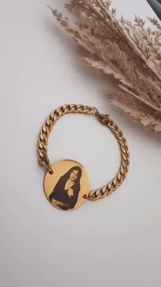 Personalized Round Figaro Bracelet